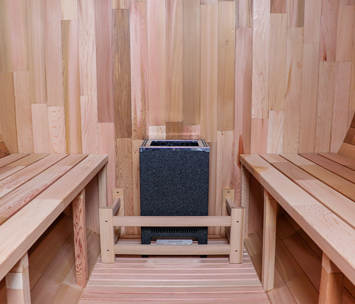 BS-A 4 Person Outdoor Barrel Sauna