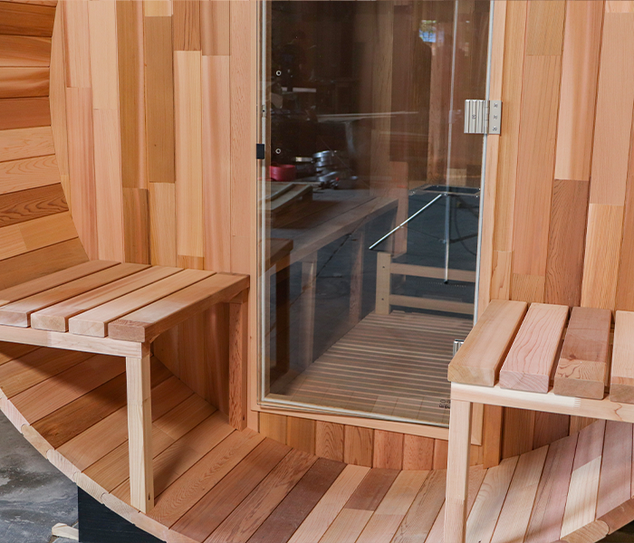 BS-A 4 Person Outdoor Barrel Sauna