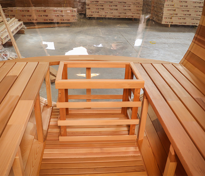 BS-C 4 Person Outdoor Barrel Sauna
