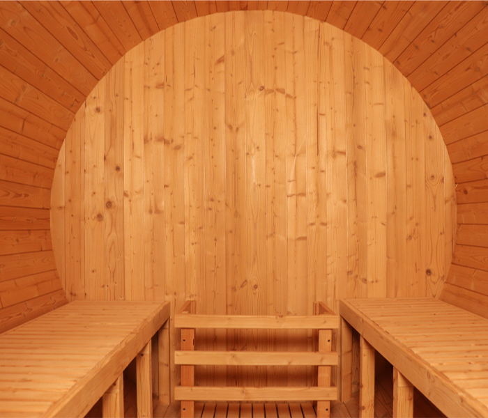 BS-D 4 Person Outdoor Barrel Sauna