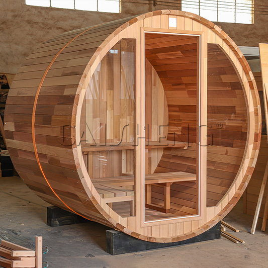 BS-F 2 Person Outdoor Barrel Sauna