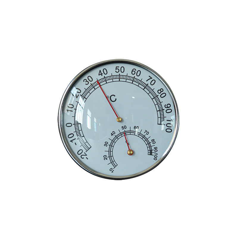 GT-01 Glass Encased Thermo-hygrometer With Silver Rim