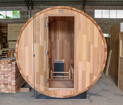 BS-A 4 Person Outdoor Barrel Sauna