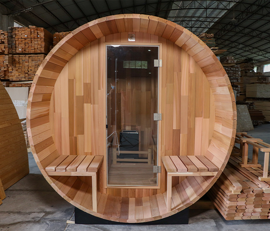BS-A 4 Person Outdoor Barrel Sauna