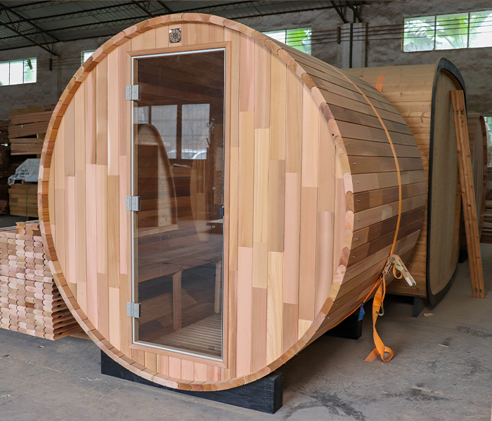 BS-A 4 Person Outdoor Barrel Sauna