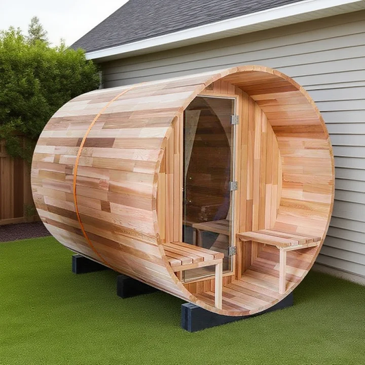 BS-A 4 Person Outdoor Barrel Sauna