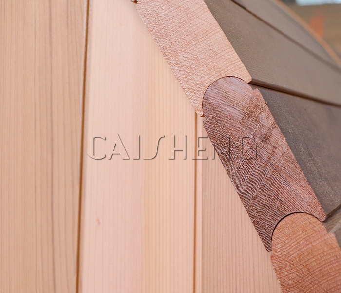 BS-A 4 Person Outdoor Red Cedar Barrel Sauna