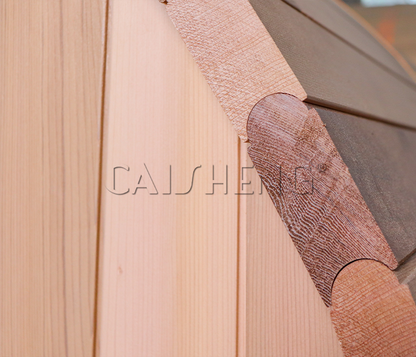 BS-A 4 Person Outdoor Red Cedar Barrel Sauna