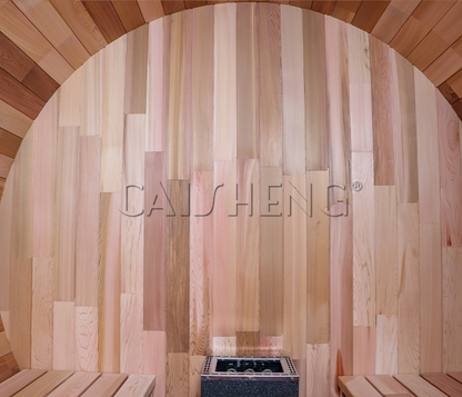 BS-A 4 Person Outdoor Red Cedar Barrel Sauna