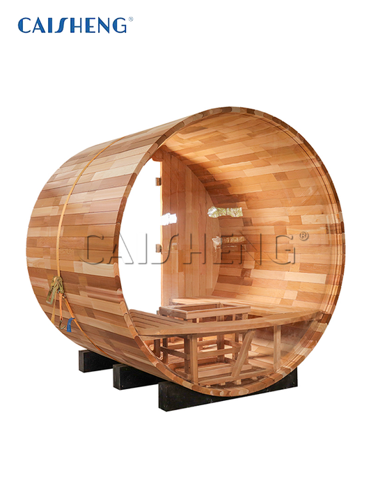 BS-C 4 Person Outdoor Barrel Sauna