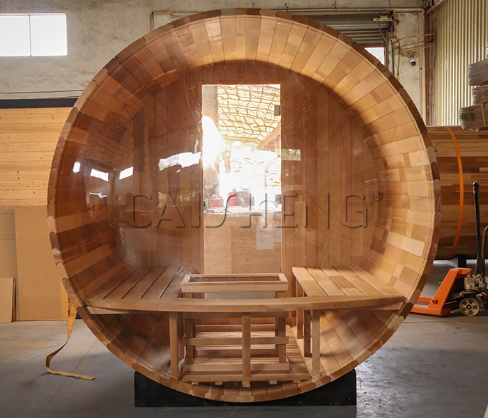 BS-C 4 Person Outdoor Barrel Sauna