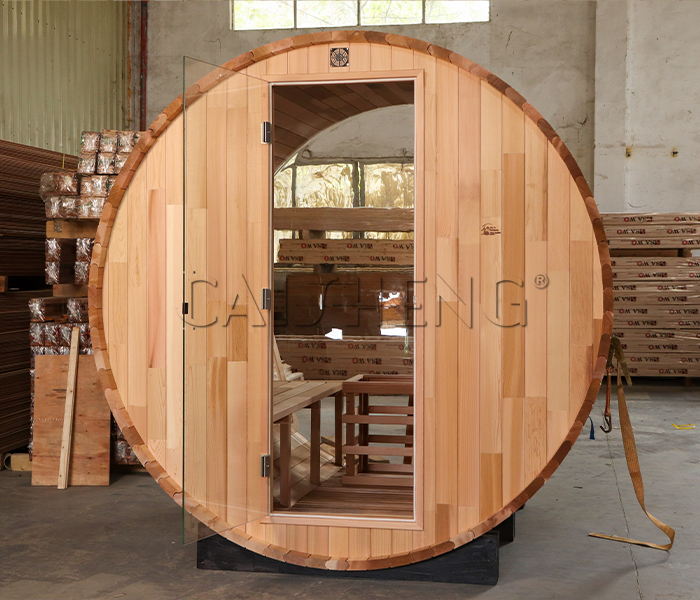 BS-C 4 Person Outdoor Barrel Sauna