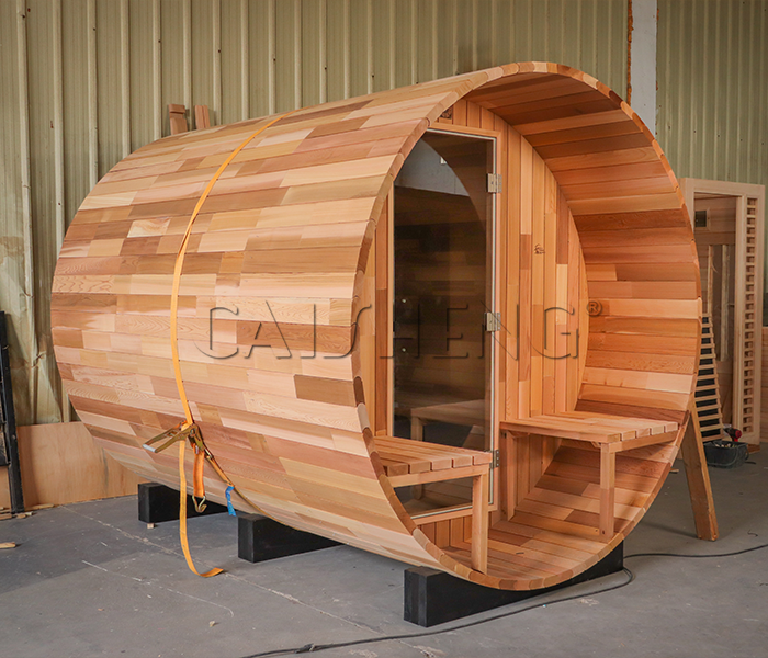 BS-C 4 Person Outdoor Barrel Sauna