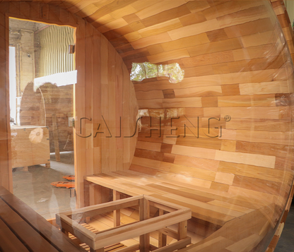BS-C 4 Person Outdoor Barrel Sauna