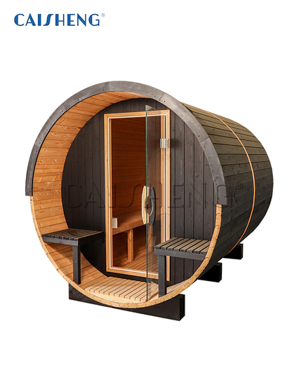 BS-D 4 Person Outdoor Barrel Sauna