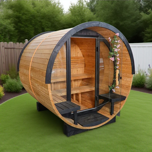BS-E 4 Person Outdoor Barrel Sauna