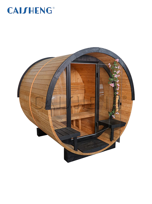BS-E 4 Person Outdoor Barrel Sauna
