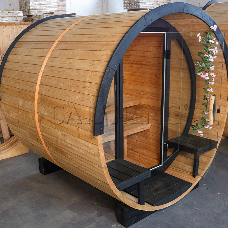 BS-E 4 Person Outdoor Barrel Sauna