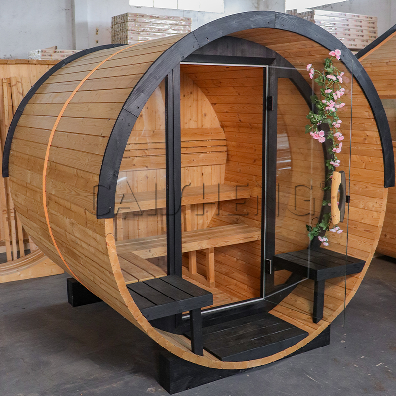 BS-E 4 Person Outdoor Barrel Sauna