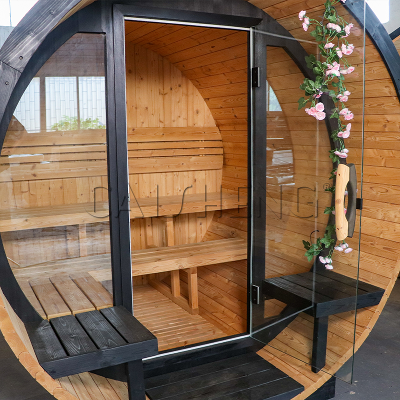 BS-E 4 Person Outdoor Barrel Sauna