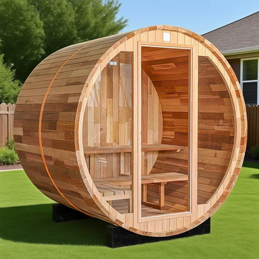 BS-F 2 Person Outdoor Barrel Sauna