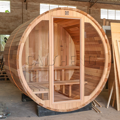 BS-F 2 Person Outdoor Barrel Sauna