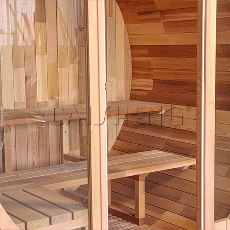 BS-F 2 Person Outdoor Barrel Sauna