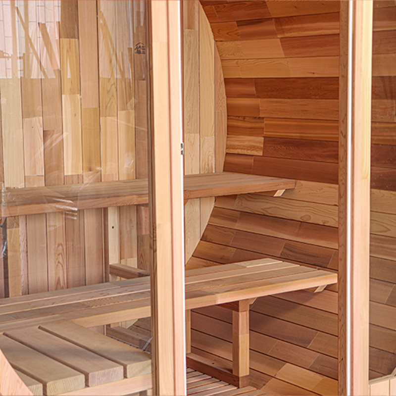 BS-F 2 Person Outdoor Barrel Sauna