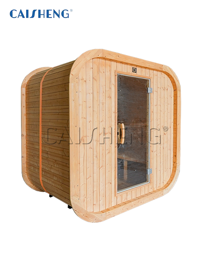 CS-A 4 Person Outdoor Spruce Cube Sauna