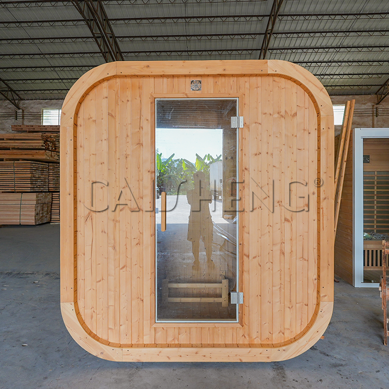 CS-A 4 Person Outdoor Spruce Cube Sauna