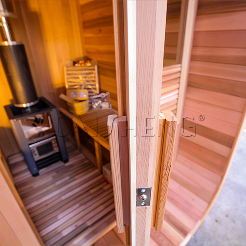 CS-D 4 Person Outdoor Spruce Cube Sauna