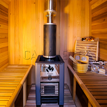CS-D 4 Person Outdoor Spruce Cube Sauna
