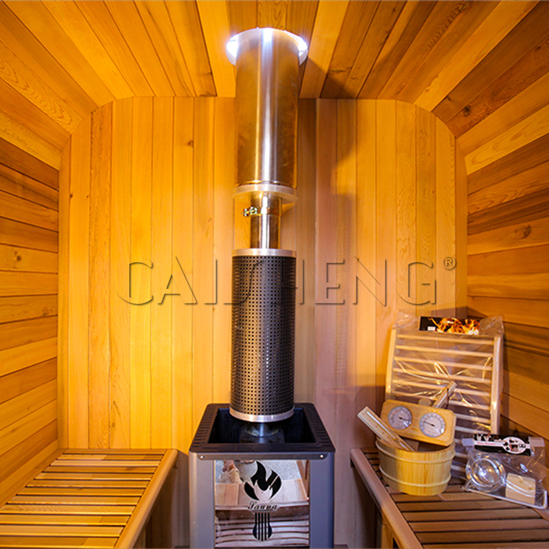 CS-D 4 Person Outdoor Spruce Cube Sauna