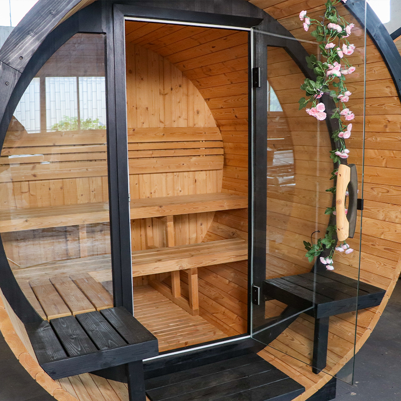 BS-E 4 Person Outdoor Barrel Sauna