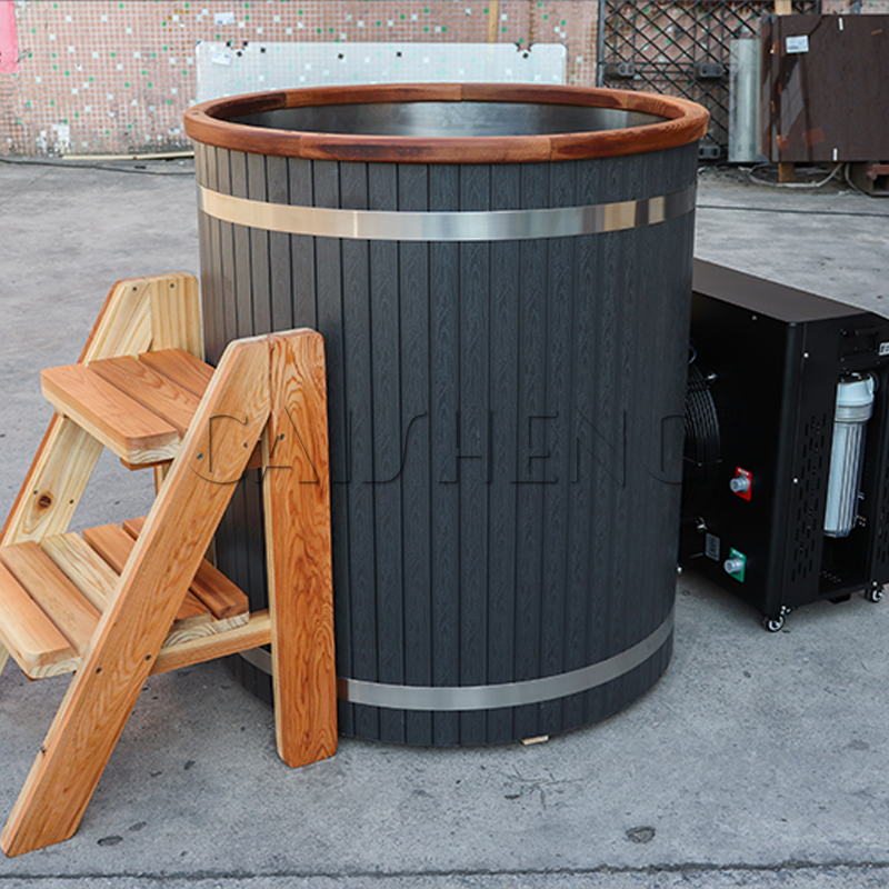 FC-3 Plastic Wood Cold Plunge Tub